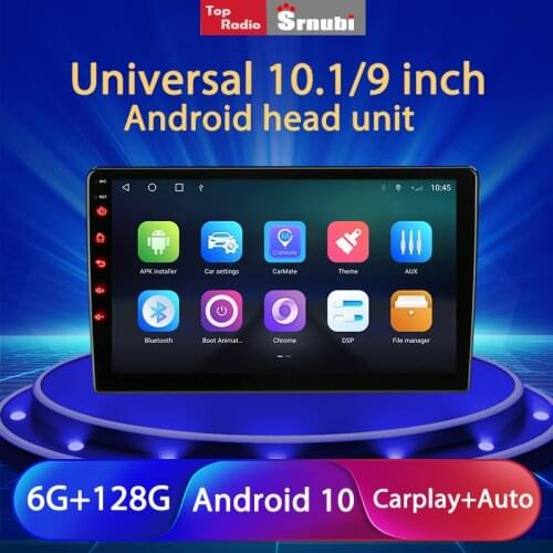 Srnubi 9/10.1 Inch 2 Din Android 10 Car Radio Multimedia Video Player Universal Auto Stereo for Volkswagen Nissan Hyundai Toyota