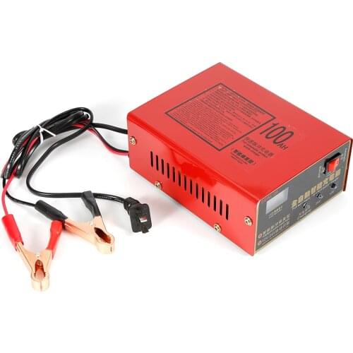 Automatic 12V/24V 10A 6-105AH Universal Car Battery Charger Motorcycle Battery Charger Lead Acid Battery Charger EU plug