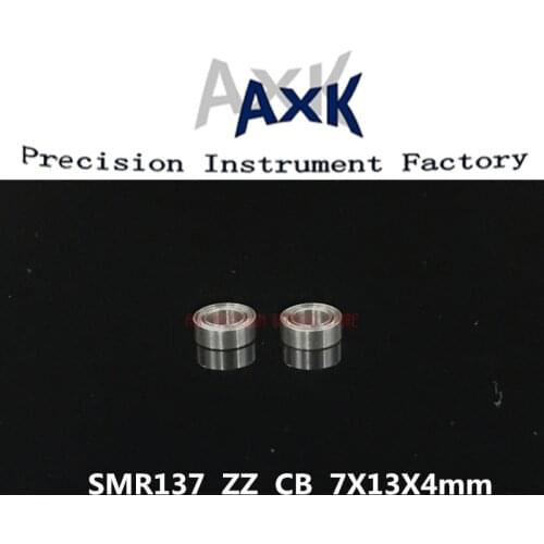 Free shipping 2PCS 7X13X4mm SMR137 ZZ CB ABEC7 Stainless Steel Hybrid Ceramic Bearings/Fishing Reel Bearings SMR137 ZZ SMR137