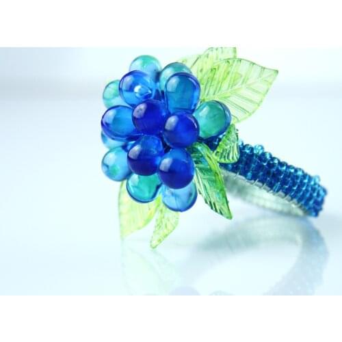 Free Shipping Crystal Flower Napkin Ring Wedding Wholesale 12pcs
