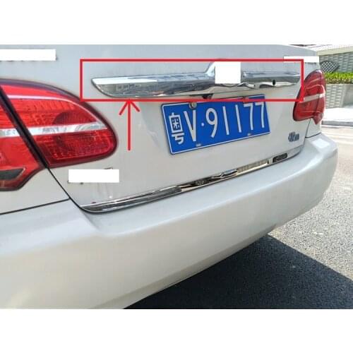CAPQX For Corolla EX 2014 2015 ABS Chrome Rear Trunk Door Cover Tailgate Trim Sticker Tail Gate Molding Styling Strip
