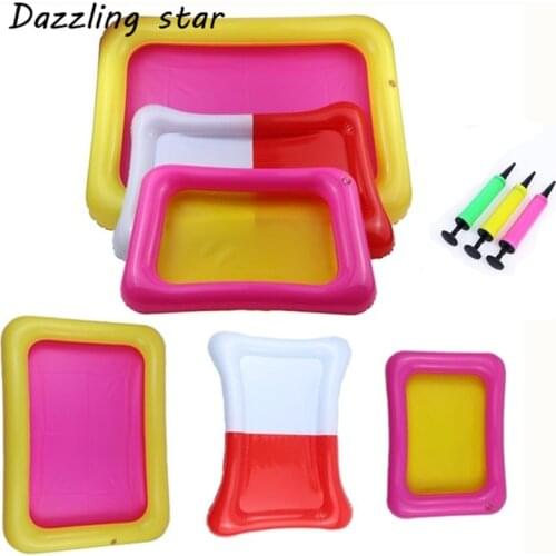 High Quality Childrens PVC Inflatable Sandbox Set Beach Toys Sand Kids Baby Educational Toy Thicker section Sand Beach Toys #63