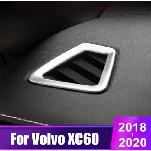 For Volvo XC60 2018 2019 2020 Car Dashboard Air Conditioning Vent Outlet Protective Trim Cover Decorative Sticker Accessories