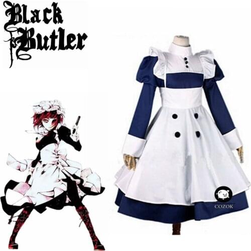 Japanese anime Black Butler Kuroshitsuji Mey Rin Cosplay Costume Custom Made Cosplay costumes Multi-styles