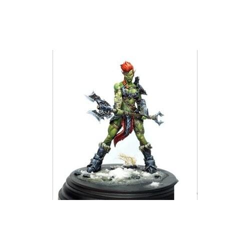 1/18 Scale Models 90MM Female Orc Unpainted Model Kit Resin Free Shipping Diorama