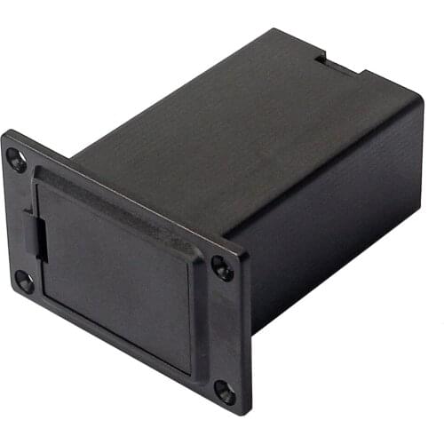 New 1pc 9V Battery Black Holder Case Box Compartment Cover Guitar Bass Pickup