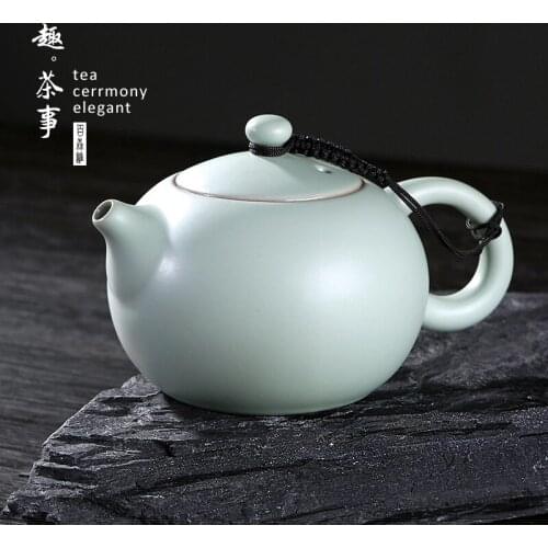 Single Coffee Tea Pot Warmer Infuser Cute Vintage Teapot Ceramic Clay Tea Kettle Pot Porcelain Healthy Food Teiera Home Eg50ch