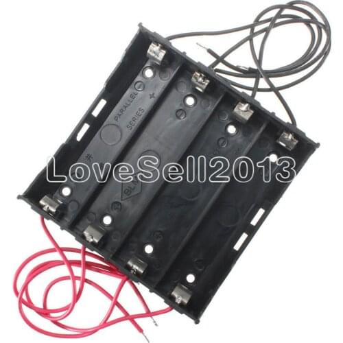 Plastic Battery Holder Storage Box Case For 4x 18650 Rechargeable Battery