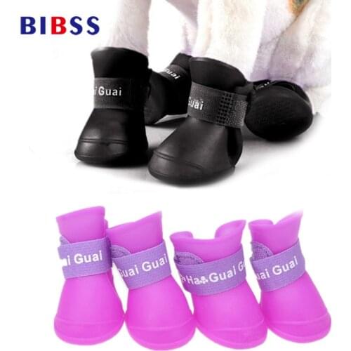 Pu Summer Rain Waterproof Yorkie Dog Shoes For Dogs Small Breeds Colorful Pet Cat Socks Dog Boots dropshipping