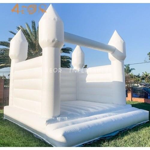 Popular Bouncer Jumper Inflatable Wedding Bouncy Castle White Bounce House