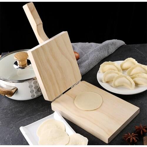 Dumpling Skin Press Wooden Dumpling Helper Dough Press Rice Cake Mold Household Baking Pastry Kitchen Tools