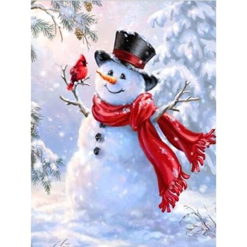 Christmas Santa Claus Snowman 14CT Cross-Stitch DIY Embroidery Patterns Handicraft Sewing Handiwork Hobby Gift Magic Wholesale