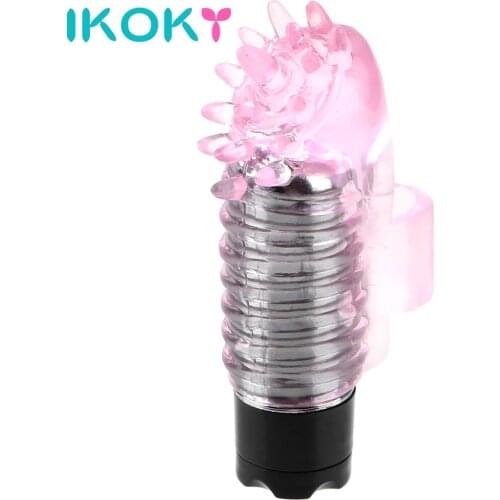 IKOKY Clitoris Vaginal Stimulator Finger Vibrator G-spot Massage Flirting Erotic Toys Sex Toys for Women Couple Adult Product