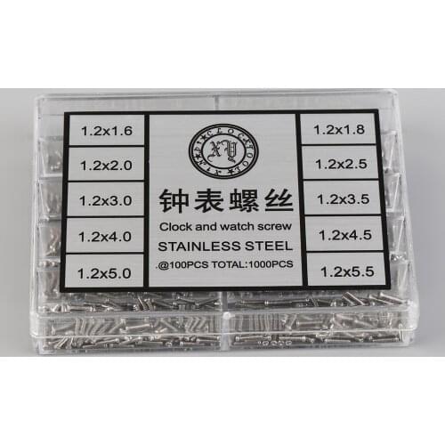 1000Pcs/set Tiny Assortment For Clock Watch Eye Glasses Screws Repair Kit Tool watch for parts Repair Kit Tools Kit