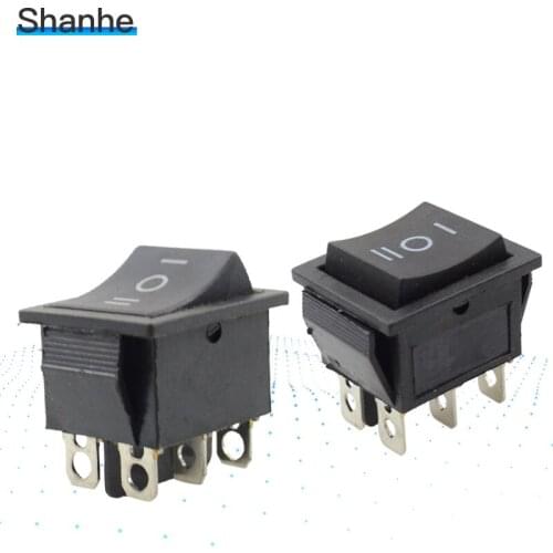 2pcs rocker switch/boat switch ON-OFF-ON 6pins 32*25mm
