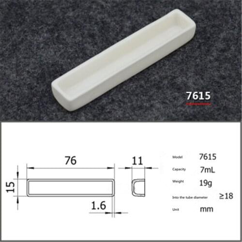 99.5% Square corundum crucible / 7ml 7615 / Temperature 1600 degrees / Sintered ceramic crucible
