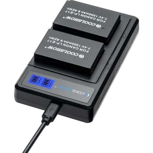 LP-E17 Camera Battery for EOS 77D Rebel T6i T7i T6s Kiss X8i EOS 750D 760D 200D 800D 8000D Camera LPE17