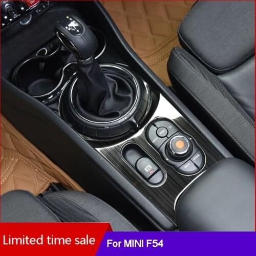 Car Gear shift panel cover Central control Shift lever decoration cover For BMW MINI Cooper Clubman F54 Car Refit Accessories