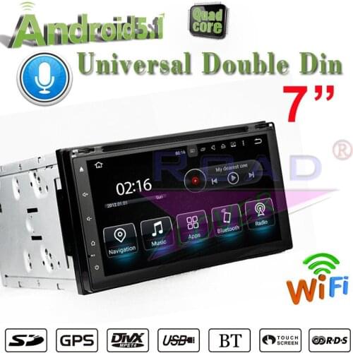 Roadlover Android 7.1 Car Multimedia DVD Player Autoradio For Universal 7" Stereo GPS Navigation Magnitol 2Din Video 178*101 MP3
