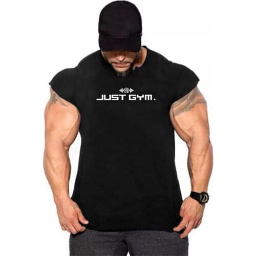 Brand Casual Shirts Workout Mens Hot Selling Gyms Vest Singlets Mens Bodybuilding Fitness Tank Top Bodybuilding Sleeveless
