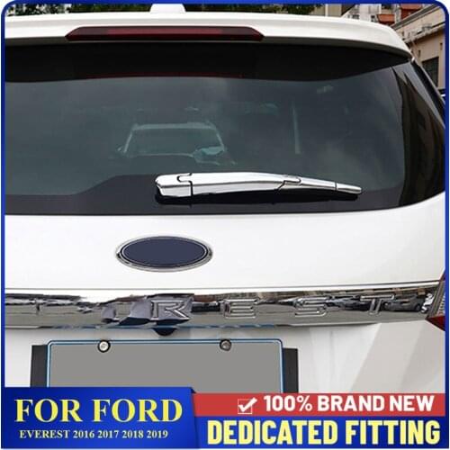 For Ford Everest 2016 2017 2018 2019 Rear Windscreen Wiper Cover Tail Window Wiper Trims Strips Car Styling