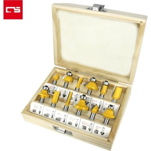 Milling Cutter Woodwork 8mm Router Bit Set Trimming Straight Wood Engraving Knife Tungsten Carbide Cutter for Woodworking 12