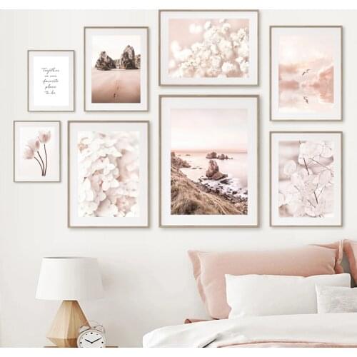 Mountain Flower Desert Shell Cloud Quote Dandelion Wall Art Canvas Painting Posters And Prints Living Room Nordic Style Decor