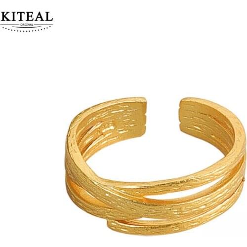 KITEAL High Quality silver plated size Resizeable Perfume women finger Ring Irregular crossing lines opal Fine Jewelry Gifts