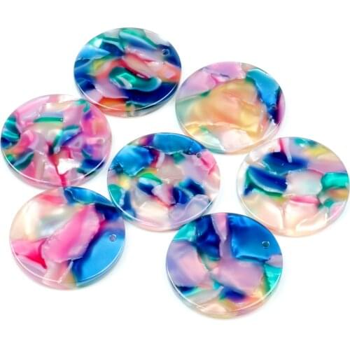 Leopard Print,Tortoise Shell Earring Charm,Acetate Acrylic Beads,Round Shaped,Boho,Earring Parts,Ohrringe finding,24mm-ACE181