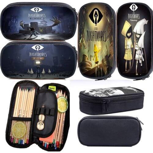 Multifunction Little Nightmares 2 Pencil Case Children Pencil Bag Boys School Pen Case Supplies Pencil Pouch Back To School Gift