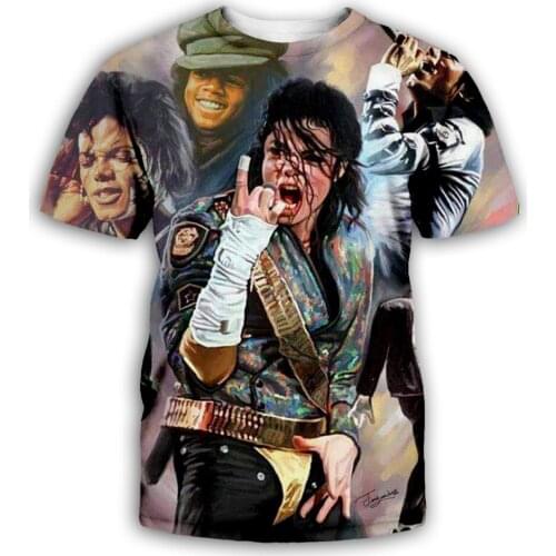 PLstar Cosmos 2019 Fashion Men/Women T-shirt King of Rock and Roll Michael Jackson 3d print t shirt Boy singer star t shirt