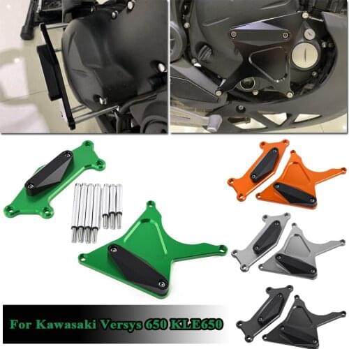 Motorcycle Accessories for 2006-2020 Kawasaki Versys 650 KLE650 Ninja 650 ER6N Engine Guard Frame Slider Stator Cover Crash Pad