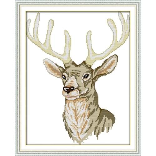 Antlerposition cross stitch kit 18ct 14ct 11ct count printed canvas stitching embroidery DIY handmade needlework