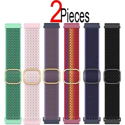Nylon Strap For Ticwatch Pro 3 Gps/Gtx/S2/E2/4g/Ite/2021/2020/2019/2/E Watchband Smart Watch Replacement Wristband Women/Men