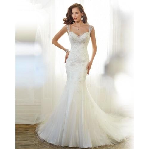 Amazing Lace vestido de noiva Sweetheart Sleeveless Sexy Backless Beaded Mermaid Vintage Wedding Dress 2015 Bridal Gowns MD73