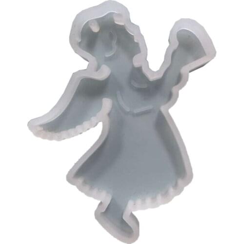 DIY Christmas Keychain Silicone Epoxy Mold DIY Keychain Pendant Jewelry Crafting Mould for Christmas Love Gift Craft