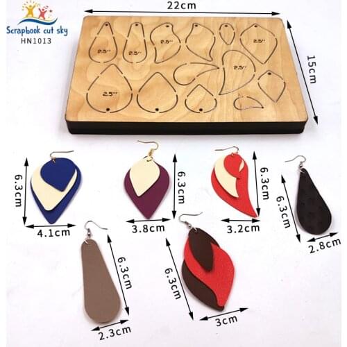 Earrings, Many Styles HN1013 Muyu Wooden Mold Cutting Dies Suitable For Market General Machines