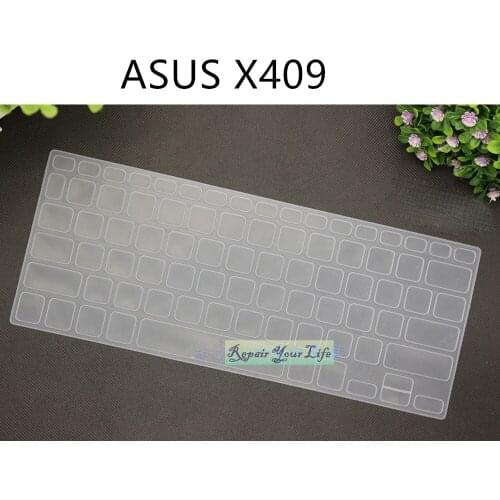 Laptop keyboard Silicone Protective Cover Skin for ASUS X409 X409F X409FJ 14inch Protector TPU anti-dust