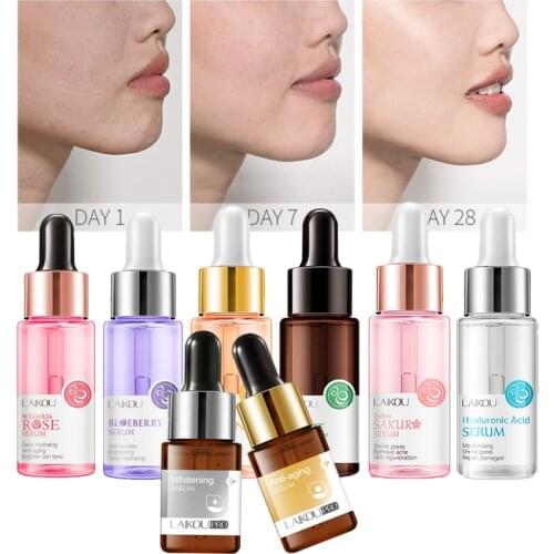 LAIKOU Strong Hyaluronic Acid sakura VitaminC Snail Serum Anti Wrinkle Face Care Facials Skin Care Cream Serum Moisturiser TSLM1