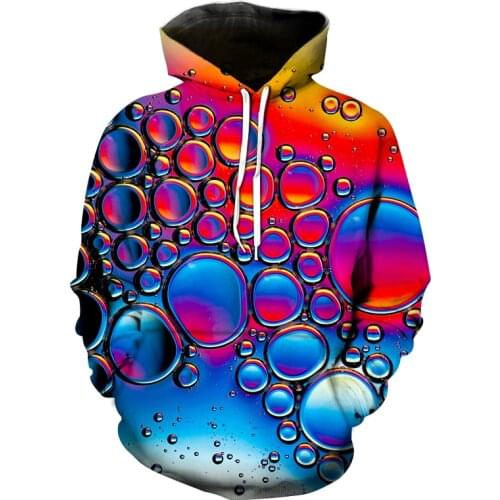 Autumn/Winter Hoodie 3d Fashion Water Drop Sweatshirt Boys Girls Top Hoodie Teen Fashion Streetwear Unisex Hoodie Men