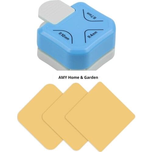 Corner Rounder Punch 3 in 1 R4/R7/R10mm , 3 Way Corner trimmer Cutter for Paper Craft, Laminate, DIY ,Card Photo 4mm 7mm 10mm