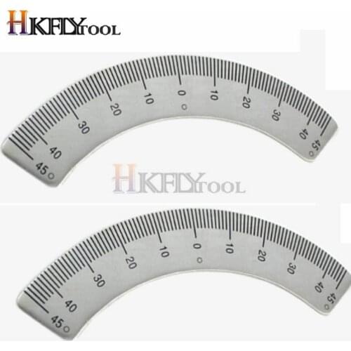 Protractors Milling Machine Part - Angle Plate Scale Ruler 45 Degree Angle Arc Measuring Gauging Tools Caliper