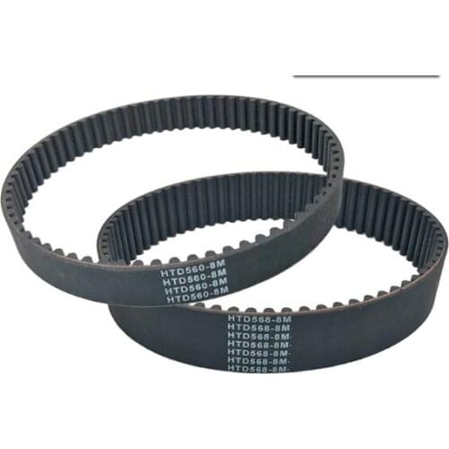 HTD528-8M HTD536-8M HTD544-8M HTD552-8M HTD560-8M HTD568-8M HTD576-8M HTD584-8M Rubber Timing Belt Black 1PC