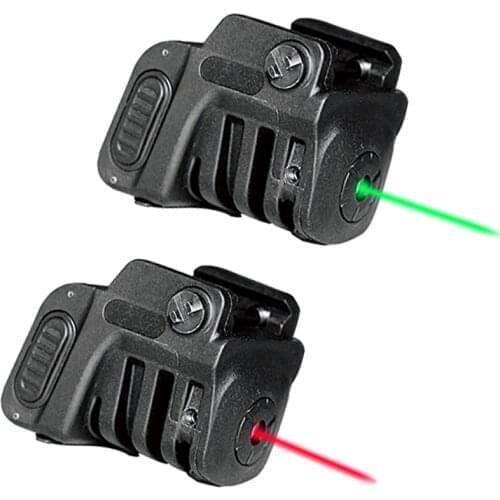 Laserspeed Built-in Rechargeable 532nm Green Laser Pointer for 9mm Pistol Gun with Picatinny Rail For Hunting Self Defense Gun