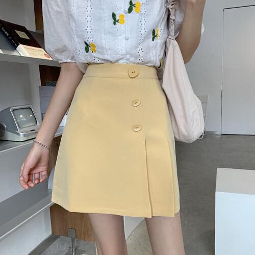 Skirt Irregular Temperament Black Skirt Female Summer New Style High Waist Thin A-line Skirt Skirt