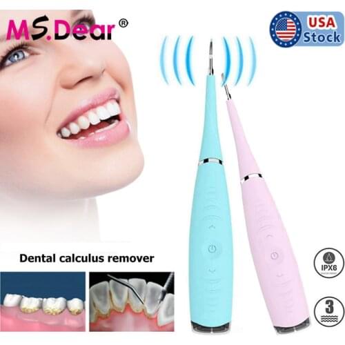 Sonic Dental Scaler Calculus Plaque Remover Tool Kit Tooth Stains Tartar Tongue Clean Tool Dentist Whiten Teeth Health Hygiene