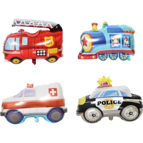 1Pack Construction Car Inflatable Foil Air Balloons Excavator Vehicle Baby Shower Kids Boys Happy Birthday Party Decor Supplies