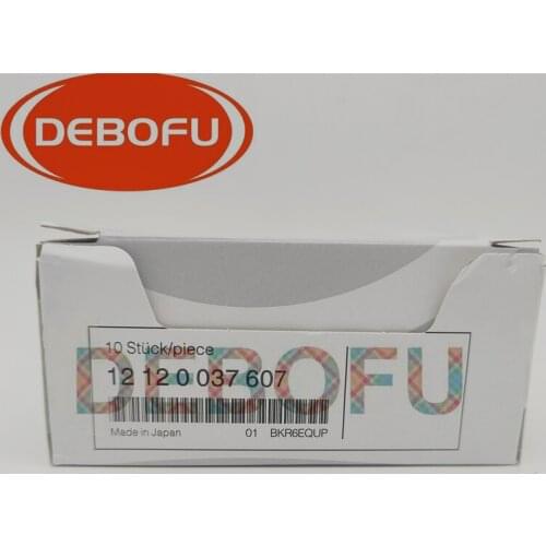 10pcs original Iridium Spark Plug BKR6EQUP 12 12 0 037 607 12120037607 Ignition Plug For M54 E34 E36 E39 E46 Z3 320 528