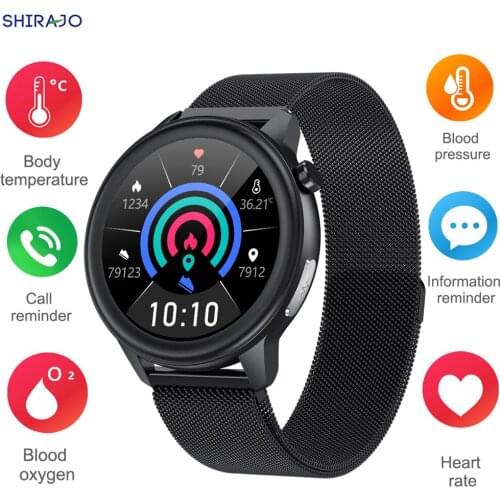 2020 Smart Watch Men Women Watch Temperature Measurement IP68 Waterproof PPG+ECG Heart Rate Monitor Fitness Tracker Smartwatch