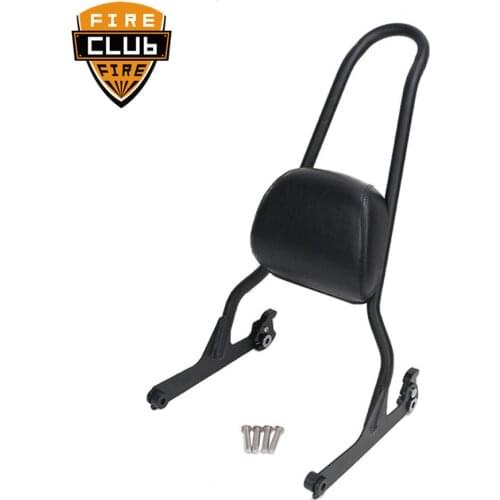 Motorcycle Luggage Rack Sissy Bar Passenger Backrest Cushion Pad For Harley Fatboy Softail CVO Night Train Cross Bones FLSTF
